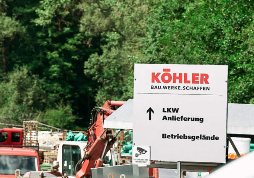 Köhler Bauunternehmung Besuch Bacherle